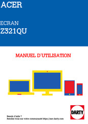 Acer Z321QU Guide Utilisateur