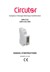 Circutor CEM-C12c Manuel D'instructions