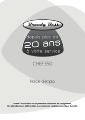 Brandy Best CHEF350 Notice D'emploi