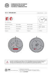 eta E63.501 Mode D'emploi