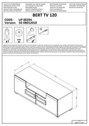 Dedeman BERT TV 120 UP 00394 Instructions D'assemblage