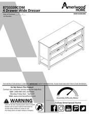 Ameriwood HOME 8733339COM Instructions D'assemblage