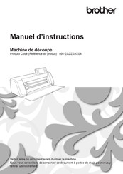 Brother 891-Z03 Manuel D'instructions