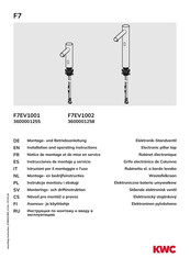 KWC F7EV1002 Notice De Montage Et De Mise En Service