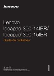 Lenovo 300-15IBR Guide De L'utilisateur