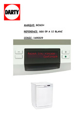 Bosch SGS09A12 Mode D'emploi