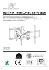 Mounting Dream MD2617-CA Instructions D'installation