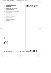 EINHELL BG-GP 1140 N Mode D'emploi D'origine