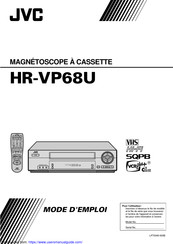 JVC HR-VP68U Mode D'emploi