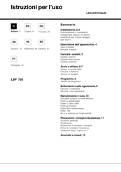 Indesit LSP 733 Mode D'emploi