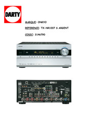 Onkyo 3146790 Manuel D'instructions