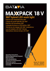 Batavia MAXXPACK 18 V BT-CWL002 Mode D'emploi