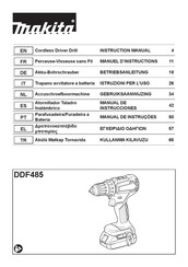 Makita DDF485SFJ Manuel D'instructions