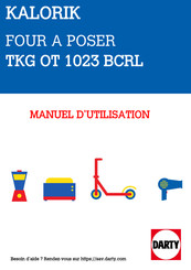 Kalorik TKG OT 1032 CCRL Manuel D'utilisation