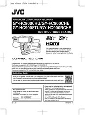 JVC CONNECTED CAM GY-HC900CHE Manuel D'instructions