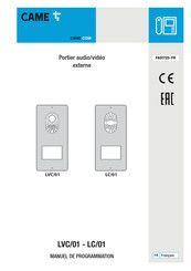 CAME LC/01 Manuel De Programmation