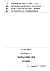 Bartscher ECG740T Instructions D'installation Et D'emploi