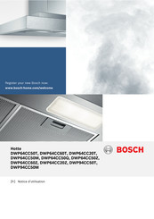 Bosch DWP64CC60T Notice D'utilisation