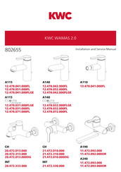 KWC WAMAS 2.0 12.478.072.000FL Manuel D'installation Et D'entretien