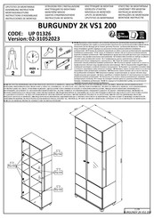 Dedeman BURGUNDY 2K VS1 200 Instructions D'assemblage