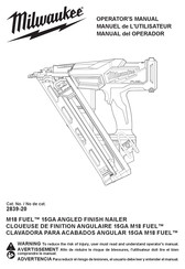 Milwaukee M18 FUEL 2839-20 Manuel De L'utilisateur