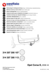 Westfalia Automotive 314 307 300 107 Notice De Montage Et D'utilisation