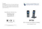 Grandstream Networks DP725 Guide D'installation Rapide