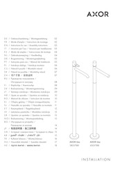 Hansgrohe AXOR Uno 38037 Série Mode D'emploi / Instructions De Montage