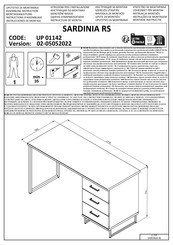 sconto UP 01142 Instructions D'assemblage