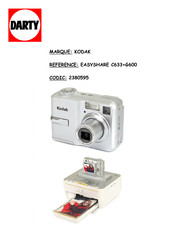 Kodak EasyShare C633 Manuel D'utilisation