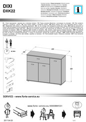 Forte DIXI DXK22 Notice De Montage