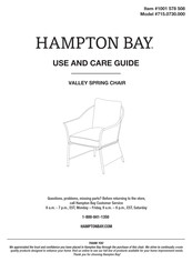 HAMPTON BAY 1001 578 508 Instructions D'assemblage