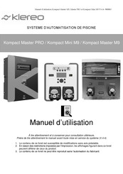 Klereo Kompact Mini M9 Manuel D'utilisation