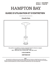 HAMPTON BAY 1001485953 Guide D'utilisation Et D'entretien