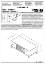 Dedeman SARTHE KS Instructions D'assemblage