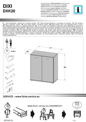 Forte DIXI DXK20 Notice De Montage