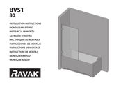 RAVAK Brilliant BVS1 80 Instructions De Montage