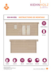 Kiehn-Holz KH 44-031 Instructions De Montage