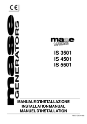 Mase Generators IS 4501 Manuel D'installation