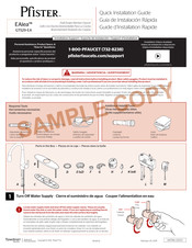 Pfister Alea GT529-EAS Guide D'installation Rapide