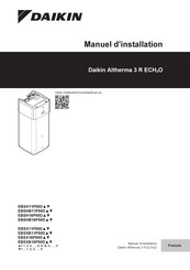 Daikin ALTHERMA 3 R ECH2O EBSXB16P50D Série Manuel D'installation