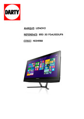 Lenovo 4034988 Guide D'utilisation