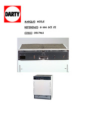 Miele G 669 SC Mode D'emploi