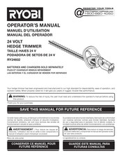 Ryobi RY24602 Manuel D'utilisation