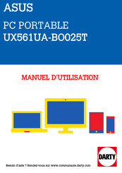 Asus Zenbook UX561UA-BO025T Manuel Électronique