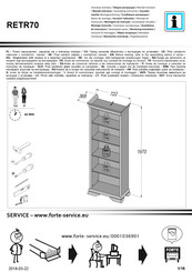 Forte RETR70 Notice De Montage