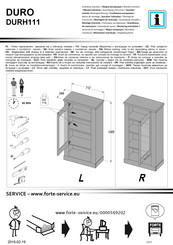 Forte DURO DURH111 Notice De Montage