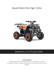 Apollo Quad Enfant Hiro Hurricane 125cc Manuel D'utilisation