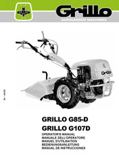 Grillo G107 Manuel D'utilisation