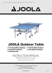 JOOLA 11141-RapidPlay Outdoor Mode D'emploi